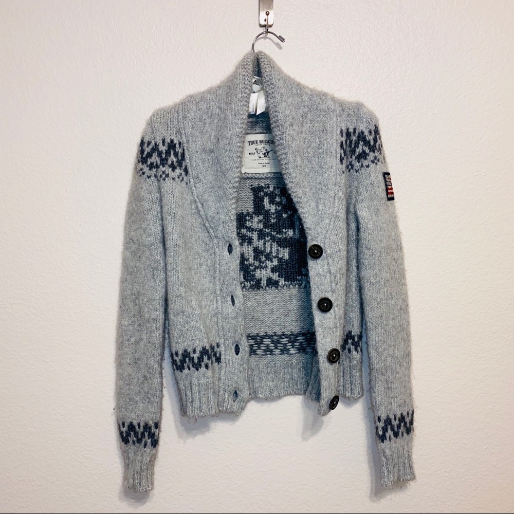 True Religion Alpaca Cardigan - Picture 2 of 6